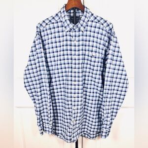 Vineyard Vines Blue Gingham Tucker Shirt Slim Fit Preppy Button Down Men XXL